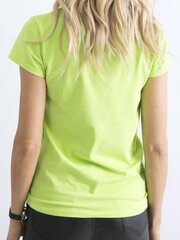 Vienkrāsains t-krekls, laima zaļš cena un informācija | Blūzes, sieviešu krekli | 220.lv