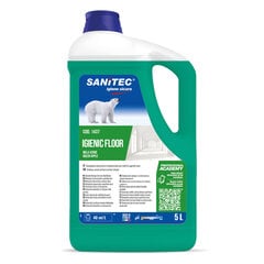 Universāls grīdu tīrīšanas līdzeklis Sanitec IGIENIC FLOOR Green Apple, 5L (2) cena un informācija | Tīrīšanas līdzekļi | 220.lv