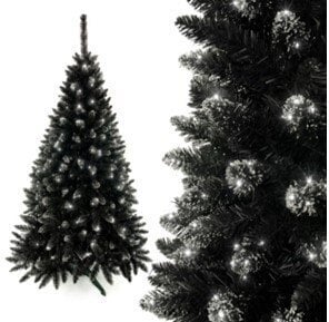 Ziemassvētku eglīte arkristāliem Black Tree 1.5 m cena un informācija | Mākslīgās egles, vainagi, statīvi | 220.lv