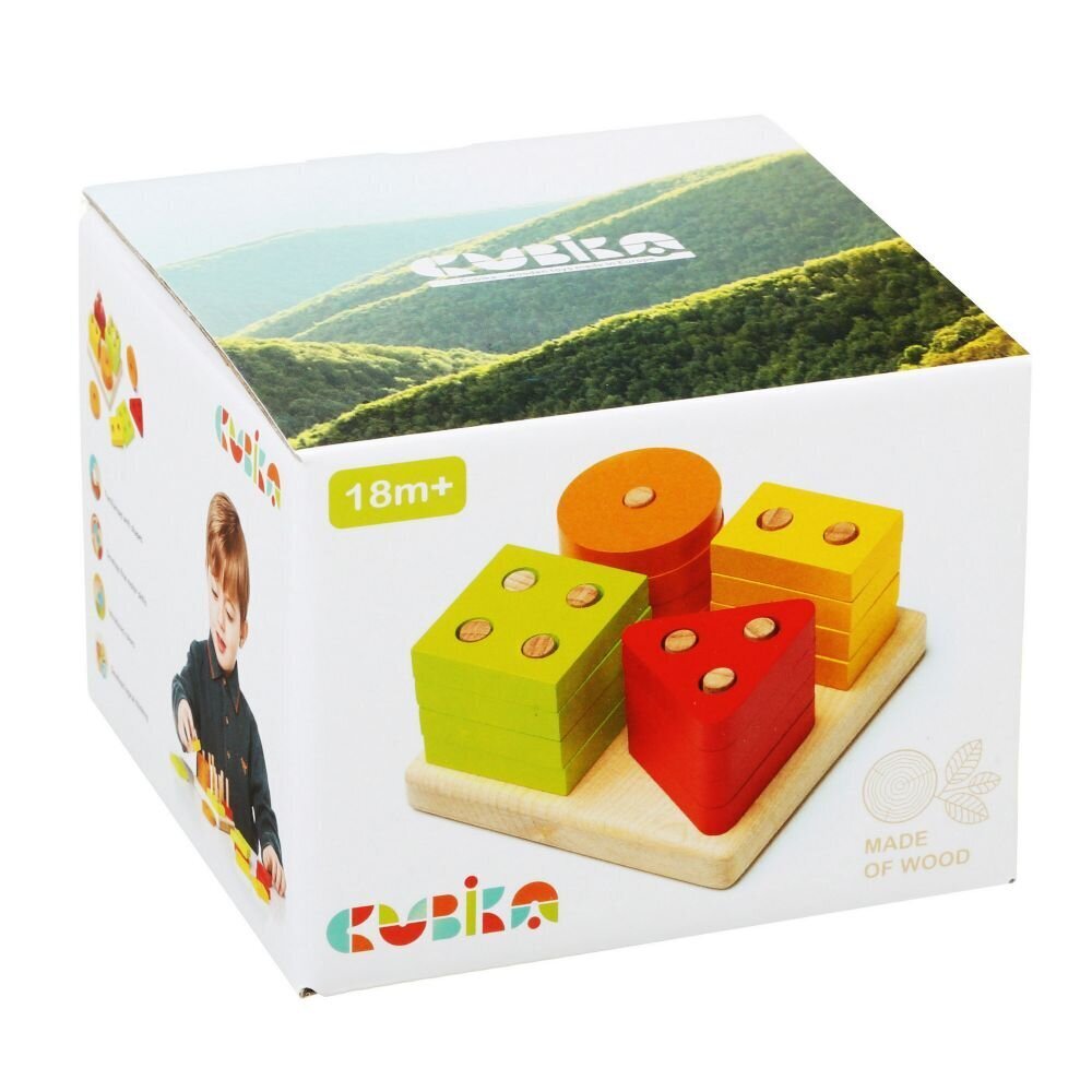 Koka formu šķirotājs Cubika cena un informācija | Rotaļlietas zīdaiņiem | 220.lv
