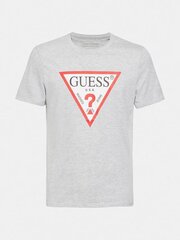 Guess vīriešu T-krekls M1RI71*LHY, gaiši pelēks/sarkans cena un informācija | Vīriešu T-krekli | 220.lv