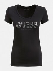 Guess sieviešu krekls W1GI36 1GI36* JBLK W1GI36*JBLK, melns цена и информация | Женские футболки | 220.lv