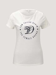 Женская футболка Tom Tailor 1016431*10348, белый/тёмно-синий цена и информация | Футболка женская | 220.lv