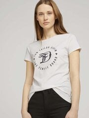 Женская футболка Tom Tailor 1016431*10348, белый/тёмно-синий цена и информация | Женские футболки | 220.lv