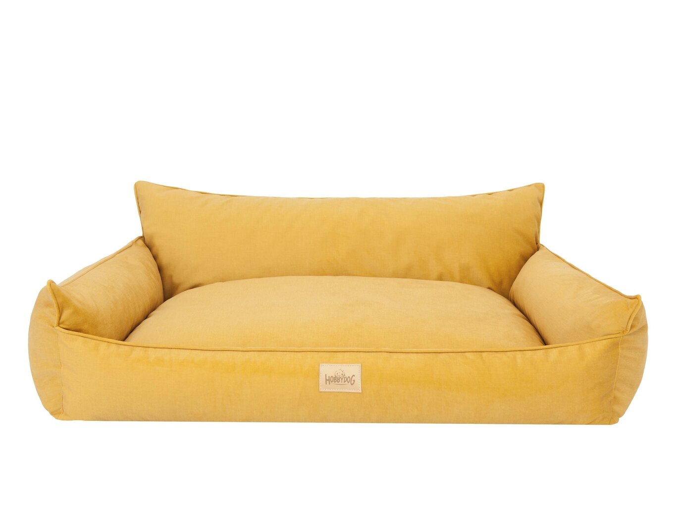 Hobbydog guļvieta Joker Fancy Yellow XXXL, 132x106 cm cena un informācija | Suņu gultas, spilveni, būdas | 220.lv