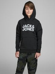 Детская толстовка JACK & JONES JUNIOR 12152841*02, черная 5714487314820 цена и информация | Свитеры, жилетки, пиджаки для мальчиков | 220.lv