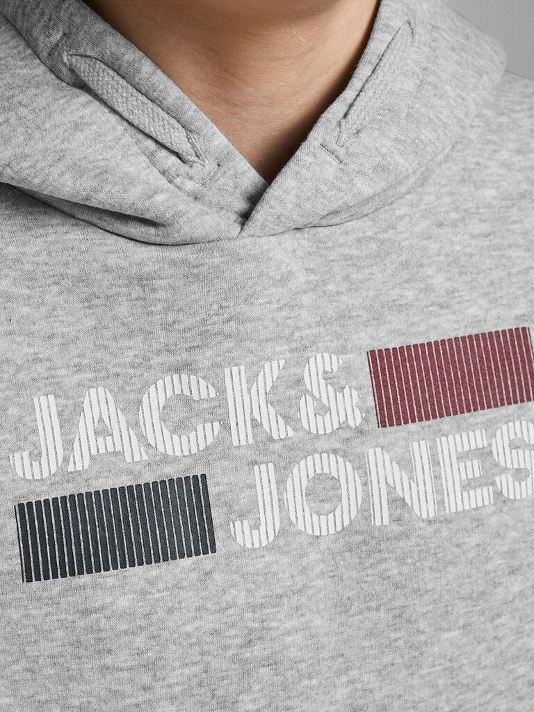 JACK & JONES JUNIOR bērnu sporta krekls 12152841*01, helehall cena un informācija | Zēnu jakas, džemperi, žaketes, vestes | 220.lv