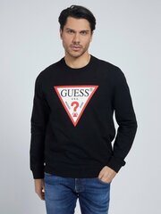 Guess vīriešu sporta krekls M1RQ37*JBLK, melns cena un informācija | Vīriešu džemperi | 220.lv