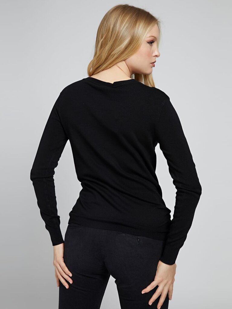 Guess sieviešu džemperis W1YR0O*JBLK, melns cena un informācija | Sieviešu džemperi | 220.lv