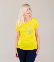 Icepeak krekls sievietēm 54672-7*430, kollane цена и информация | Женские футболки | 220.lv