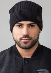 Caskona vīriešu cepure CHICAGO FXM*01, melns cena un informācija | Vīriešu cepures, šalles, cimdi | 220.lv