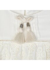 Детское платье Mayoral 3944*42, натурально-белое цена и информация | Платья для девочек | 220.lv