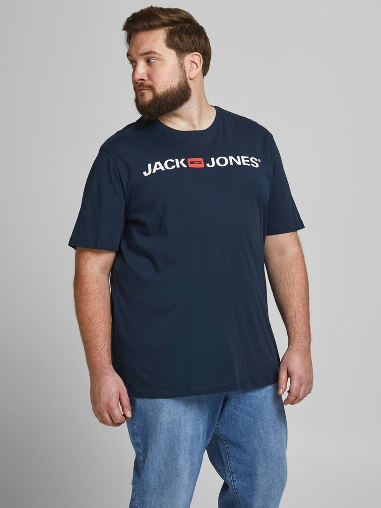 JACK & JONES vīrieša T-krekls 12184987*01, tumesinine cena un informācija | Vīriešu T-krekli | 220.lv