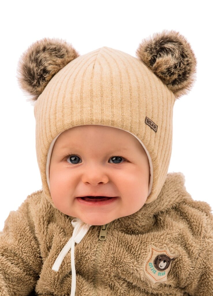 Marika bērnu ziemas cepure 35448 01, beež cena un informācija | Cepures, cimdi, šalles zēniem | 220.lv