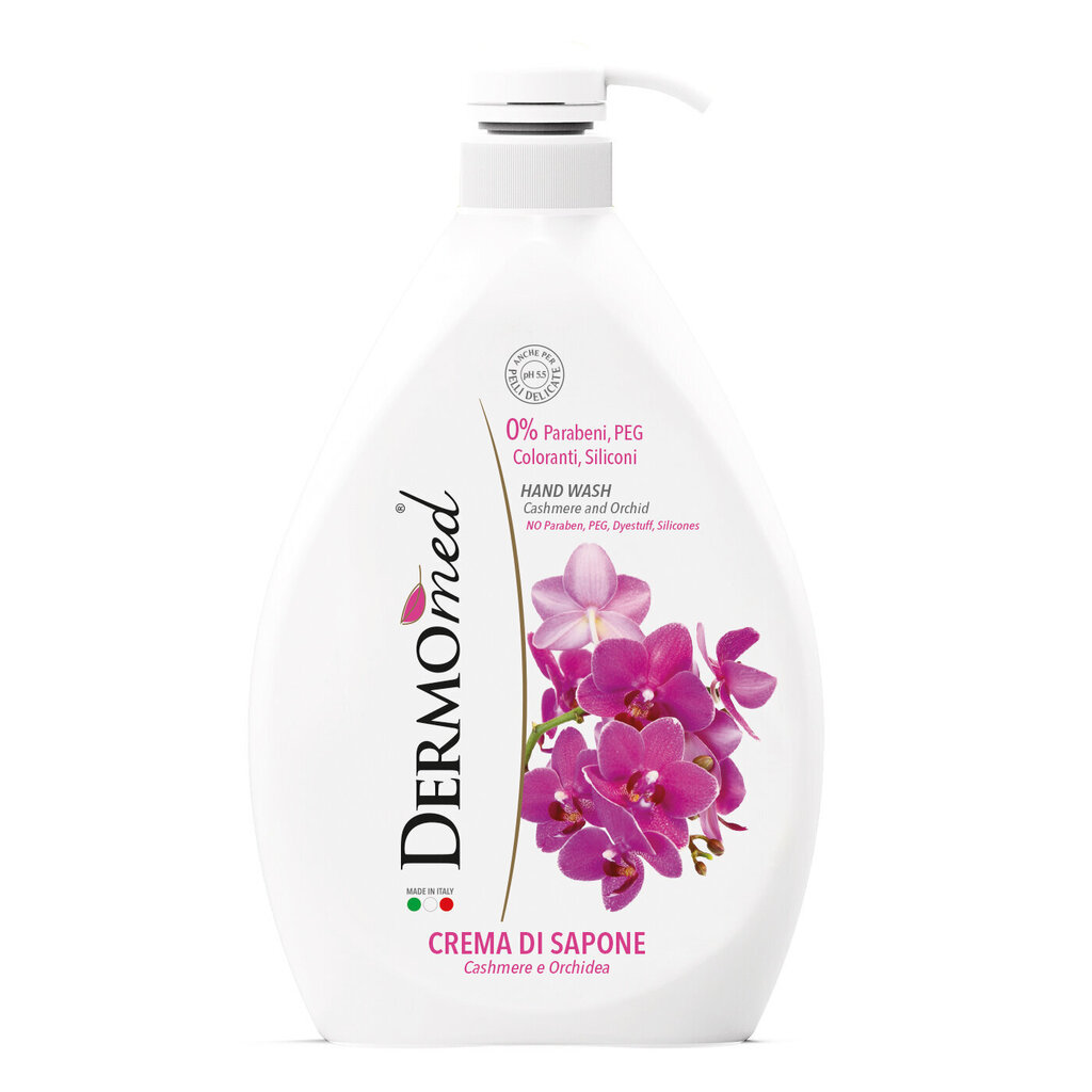 Krēmziepes Dermomed HAND WASH Cashmere&Orchidea, 1L (6) цена и информация | Ziepes | 220.lv