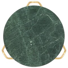 vidaXL kafijas galdiņš, 65x65x42 cm, akmens, zaļa marmora tekstūra цена и информация | Журнальные столики | 220.lv
