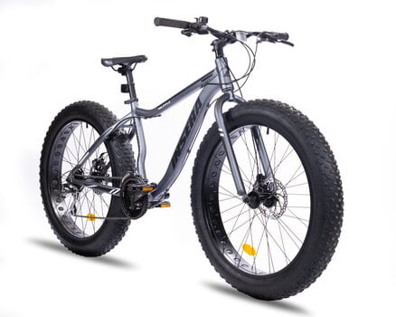 Kalnu velosipēds Fat Bike Insera Muffle 26'', melns/pelēks cena un informācija | Velosipēdi | 220.lv