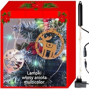 200 LED Mikro Ziemassvētku lampiņu virtene krāsaina cena un informācija | Ziemassvētku lampiņas, LED virtenes | 220.lv