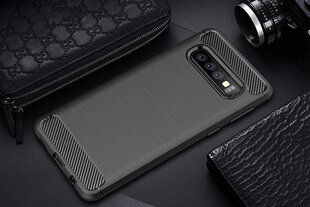 HUAWEI P20 LITE 2019 melns vāciņš no CARBON cena un informācija | Telefonu vāciņi, maciņi | 220.lv