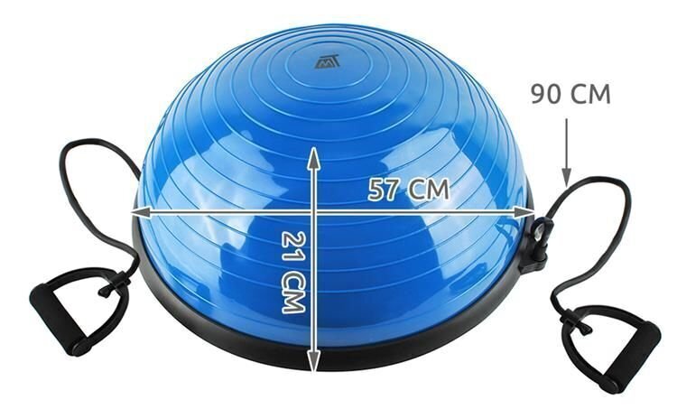 Balanss ar stieni Pusbumbas gaisa sūknis O57cm. Rehabilitācijas pamata fizioloģiskais sports # 5448 cena un informācija | Balansa dēļi un spilveni | 220.lv