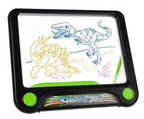 Волшебная доска для рисования для детей Magic Drawing Pad LED, ручка + тряпочка для протирания доски цена и информация | Развивающие игрушки | 220.lv