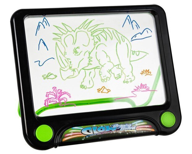 Burvju zīmēšanas dēlis bērniem, Magic Drawing Pad LED, pildspalva + tīrīšanas lupatiņa cena un informācija | Attīstošās rotaļlietas | 220.lv