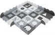 Paklājiņš-puzle XL 150 x 150 x 1 cm - ar apmali - EVA putas - pelēks cena un informācija | Attīstošie paklājiņi | 220.lv