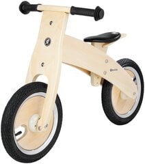 Koka balansa velosipēds ar piepumpējamiem riteņiem HyperMotion JAMES, dabīgā koka krāsa cena un informācija | Balansa velosipēdi | 220.lv