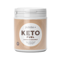 Enerģijas kokteilis Puhdas + keto fuel ar šokolādes - kokosriekstu garšu, 250 g cena un informācija | Uztura bagātinātāji tievēšanai | 220.lv