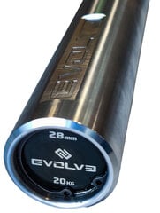 Olimpiskais stienis Evolve Prime Series 220 cm, 20 kg, 50 mm cena un informācija | Svari, hanteles, stieņi | 220.lv