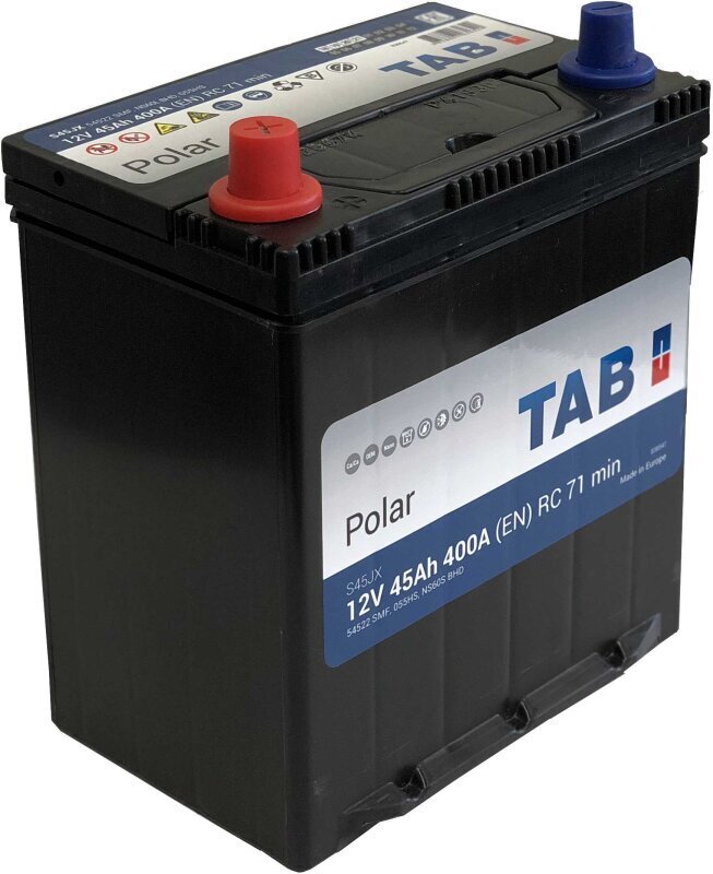 Akumulators TAB Polar 45 Ah 400A 12 V цена и информация | Akumulatori | 220.lv