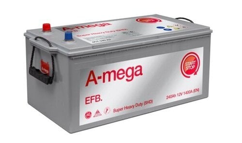 Akumulators A-Mega EFB SHD 240Ah 1400 A 12 V cena un informācija | Akumulatori | 220.lv
