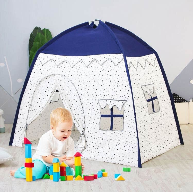 Rotaļu telts bērniem, zila cena un informācija | Bērnu rotaļu laukumi, mājiņas | 220.lv