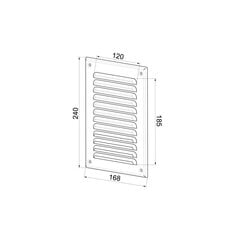 Вентиляционная решетка Awenta, 14*21, белая цена и информация | Вентиляторы для ванной | 220.lv