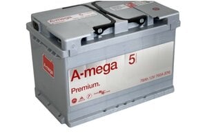 Аккумулятор A-Mega Premium 78 Ah 760A 12 V цена и информация | Аккумуляторы | 220.lv