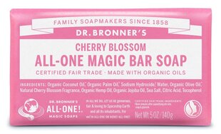 Чистое кастильское мыло Dr. Bronner's Cherry-Blossom 140 г цена и информация | Мыло | 220.lv