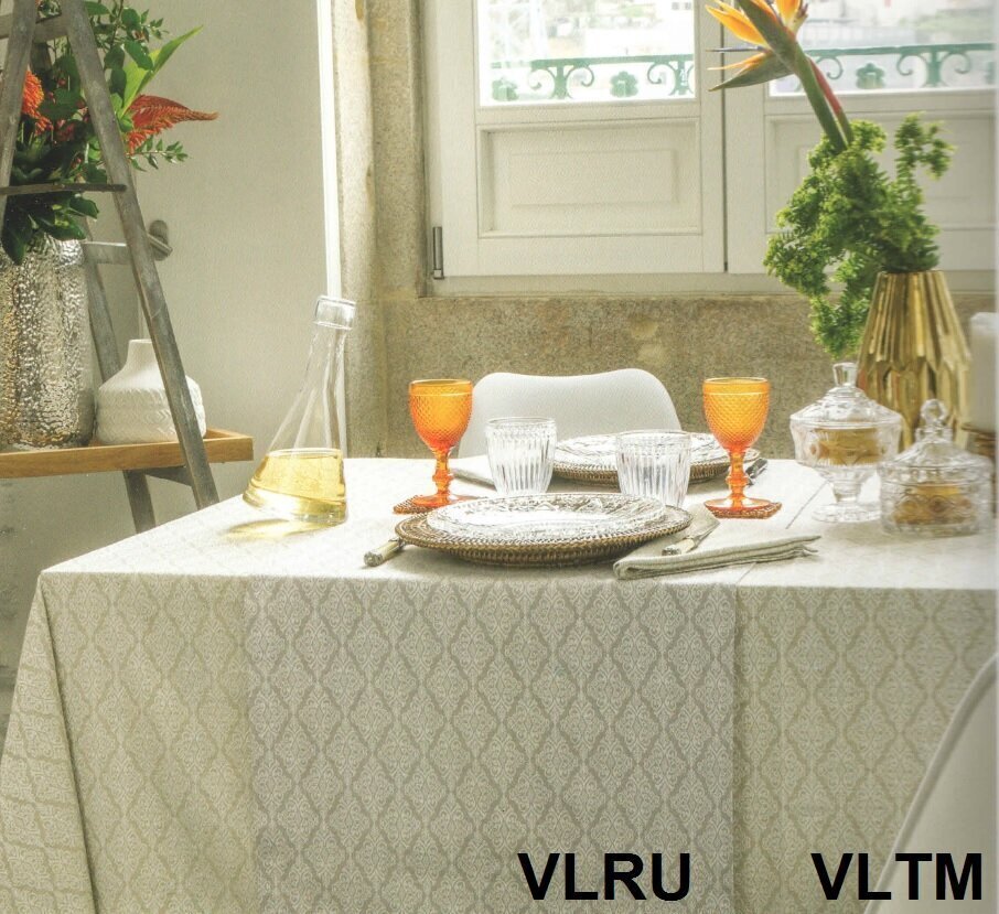 Devilla galdauts Vilnius Damask linu krāsa, 170х250 cm cena un informācija | Galdauti, salvetes | 220.lv