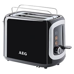 Тостер Aeg AT3300 940W Чёрный Чёрный/Серебристый 940 W цена и информация | Тостеры для еды | 220.lv