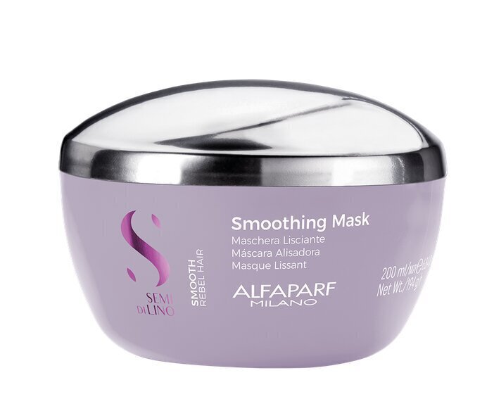 Nogludinošā matu maska Alfaparf Milano SemiDiLino Smooth 200 ml цена и информация | Kosmētika matu stiprināšanai | 220.lv