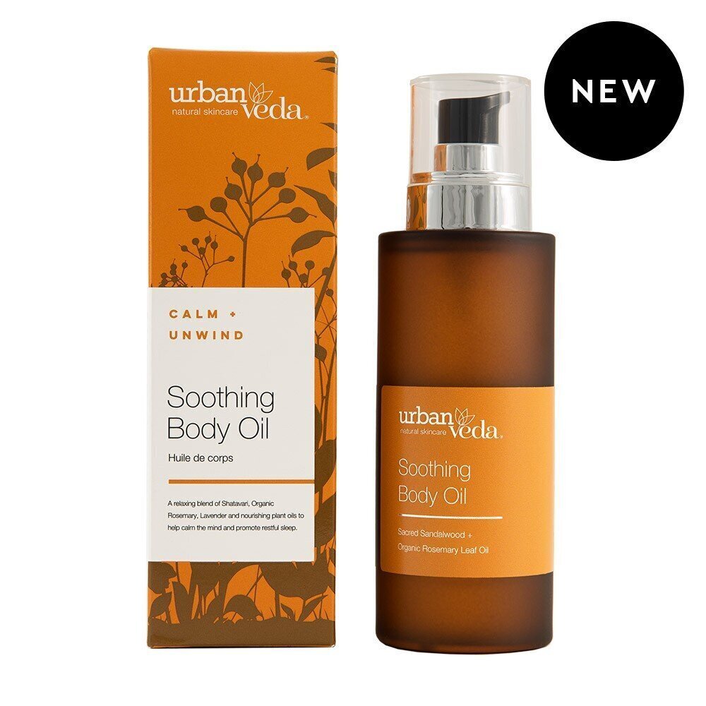 Nomierinoša ķermeņa eļļa Urban Veda Soothing, 100 ml cena un informācija | Ķermeņa krēmi, losjoni | 220.lv