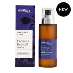 Mirdzoša ķermeņa eļļa Urban Veda Radiance, 100 ml cena un informācija | Ķermeņa krēmi, losjoni | 220.lv