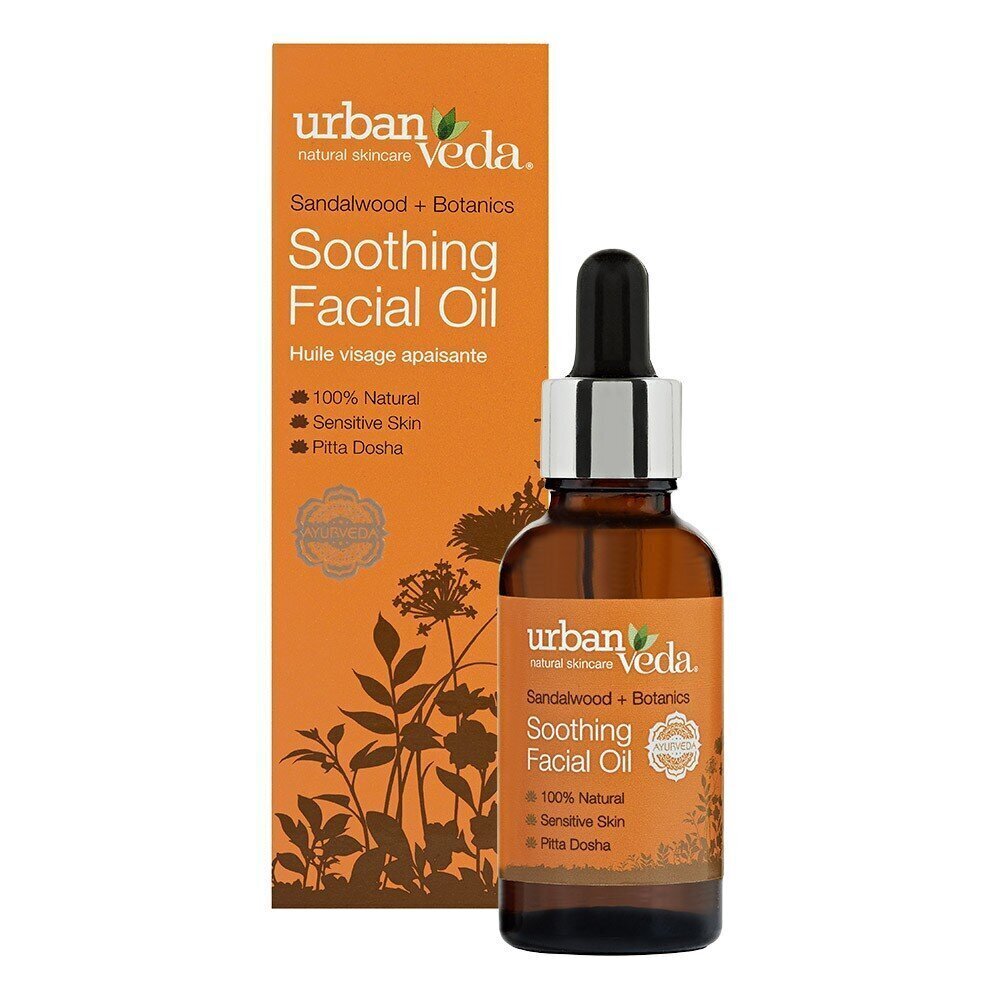 Nomierinoša sejas eļļa Urban Veda Soothing, 30 ml cena un informācija | Serumi sejai, eļļas | 220.lv