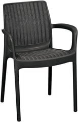 Садовый стул Bali Mono, серый цена и информация | Садовые стулья, кресла, пуфы | 220.lv