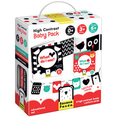 Attīstošās kartītes High Contrast Baby Pack, 0 + mēneši cena un informācija | Attīstošās rotaļlietas | 220.lv