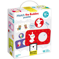 Puzle Match The Buddies Puzzles, 12 detaļas cena un informācija | Puzles, 3D puzles | 220.lv