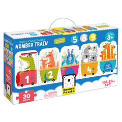 Головоломка Make-a-Match Puzzle Number Train, 30 д. цена и информация | Пазлы | 220.lv