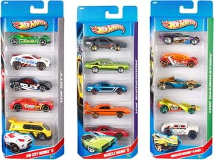 Auto modeļu komplekts 5 gab. Hot Wheels цена и информация | Игрушки для мальчиков | 220.lv