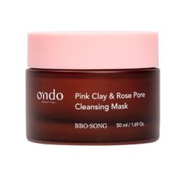 Глиняная маска для очищения пор Ondo Beauty 36.5 Pink Clay & Rose, 50 мл цена и информация | Маски для лица, патчи для глаз | 220.lv