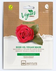 Loksnes sejas maska IDC Institute Rose Oil, 25 g cena un informācija | Sejas maskas, acu maskas | 220.lv