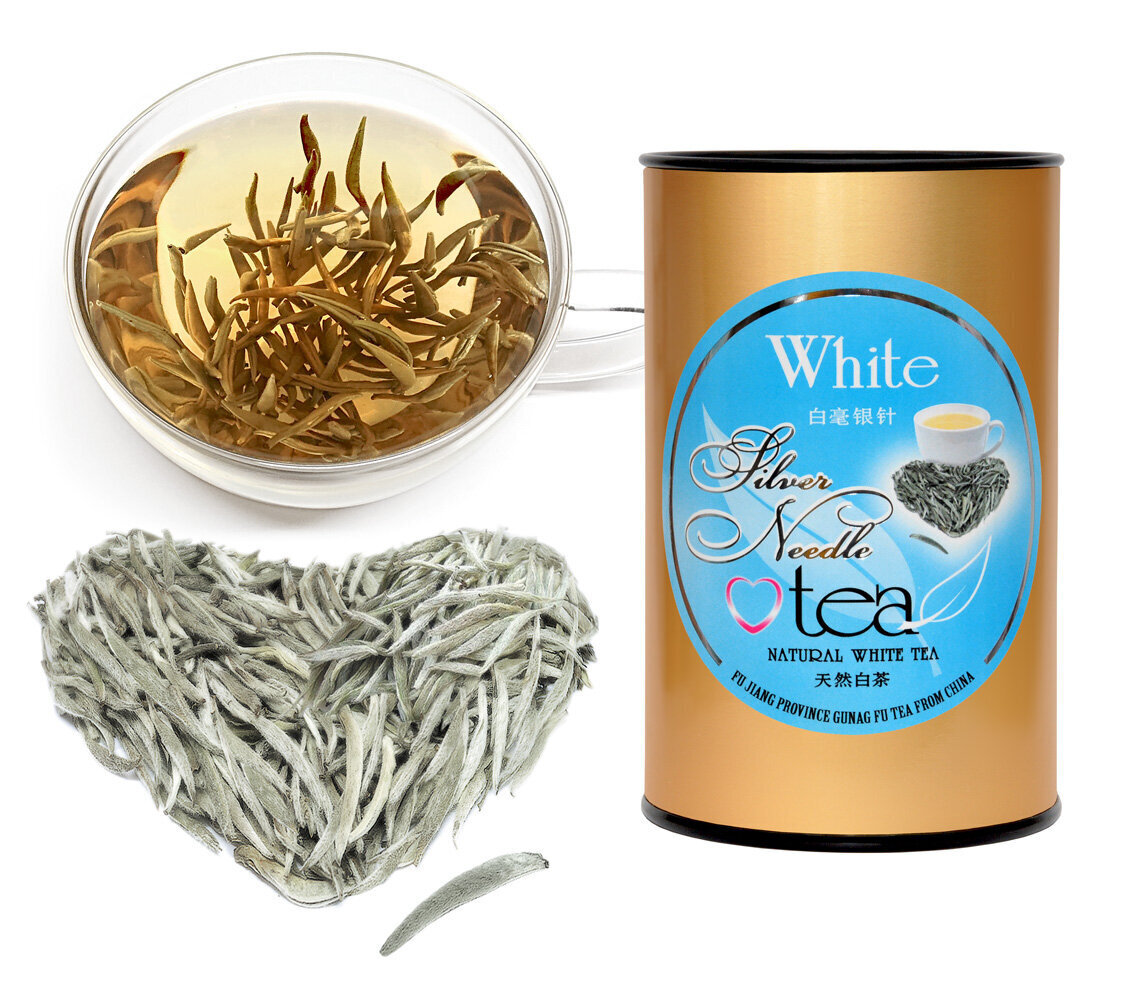 SILVER NEEDLE White tea - Ekskluzīva Ķīnas Baltā tēja SUDRABA ADATAS, PT 60g cena un informācija | Tēja | 220.lv